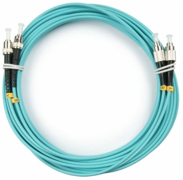RC19 ШВО-50-FC-ST-15m Патч-корд оптический duplex FC-ST 50/125 mm OM3 15м LSZH