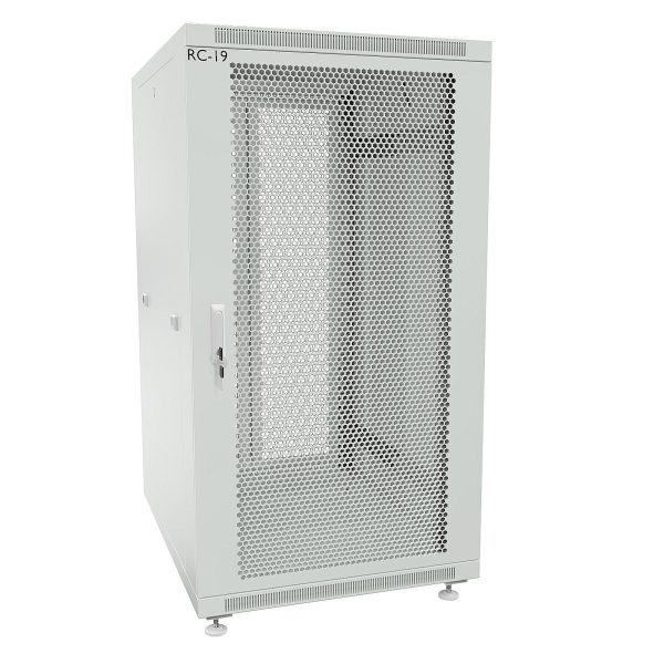 RC19 RP-33.6.6-P2P.7035 Шкаф напольный 33U 600x600x1587мм (ШхГхВ) телекоммуникационный 19amp;quot;, передняя дверь перфорированная - задняя дверь перфорированная двойная, цвет серый RAL 7035