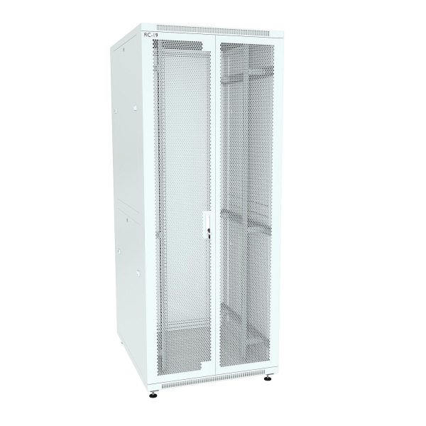 RC19 RP-47.8.10-2PM.7035 Шкаф напольный 47U 800x1000х2209мм (ШхГхВ) телекоммуникационный 19amp;quot;, передняя дверь перфорированная двойная - задняя дверь металлическаяическая, цвет серый RAL 7035