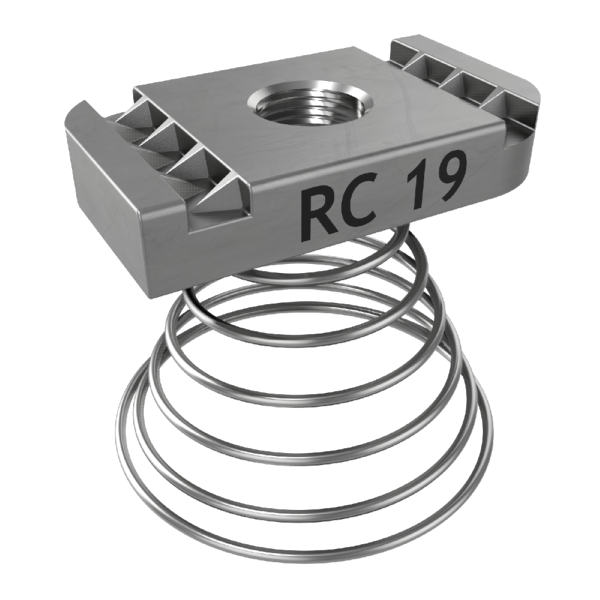 RC19 ГД6-К Страт-гайка М6 с конусной пружиной