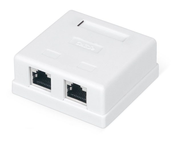 RC19 CS-8P8C-C5e-1 Розетка компьютерная RJ-45, категория 5e, одинарная, внешняя, Dual IDC